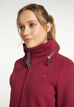 Schmuddelwedda Sweatjacken Jacke Frauen Dunkelrot -Schmuddelwedda 19801b446335e7a3ee67eb6ae1af41ea