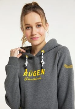 Schmuddelwedda Hoodies Sweatshirt Rügen Frauen Graumeliert -Schmuddelwedda 342e05b02b6642aa90ea9b1dada47ac2