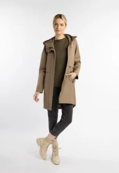 Schmuddelwedda Regen- & Funktionsmäntel Parka Yuka Frauen Dunkelbeige -Schmuddelwedda 7ede9cb286cea4a5b7b54fd8c231ddc9