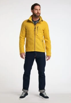 Schmuddelwedda Fleecejacken Fleecejacke Männer Gelbmeliert -Schmuddelwedda 88610b624b3743c1198de26cb5001f85