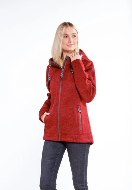 Schmuddelwedda Outdoorjacken Fleecejacke Frauen Rotmeliert -Schmuddelwedda a5eed2593cc66348e723a46f9cc1849e scaled