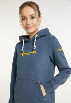 Schmuddelwedda Hoodies Hoodie Hamburg Hafencity Frauen Blaumeliert -Schmuddelwedda b378cc30dae6d0f7c209508463eb3083