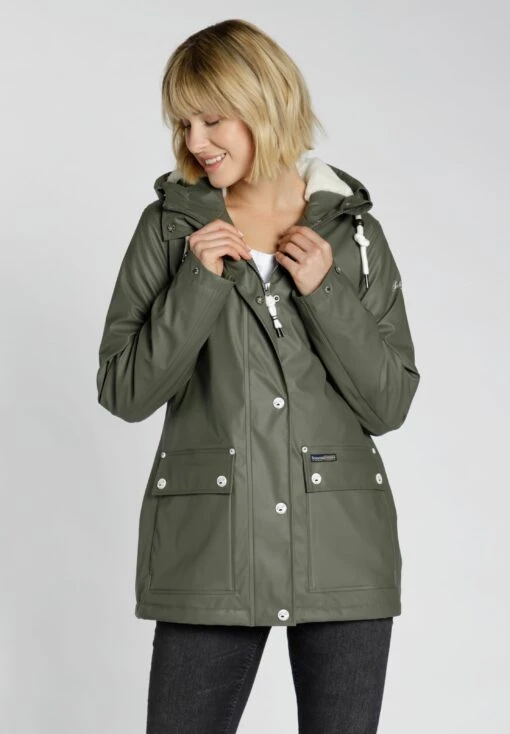 Schmuddelwedda Outdoorjacken Regenjacke Frauen Oliv -Schmuddelwedda c9fc030803a2d5838b5060777316db56 scaled