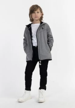 Schmuddelwedda Sportjacken Outdoorjacke Kinder Graumeliert -Schmuddelwedda d5934fa3017335e17d9b7806a9597ab9