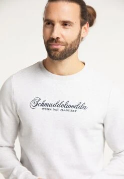 Schmuddelwedda Sweatshirts Sweatshirt Männer Weißmeliert -Schmuddelwedda f056505e82f5204aeb53b0fff95b86dc